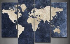 World Map Wall Art Canvas