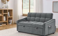 15 Collection of Convertible Gray Loveseat Sleepers