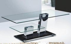 10 Inspirations Glass Chrome Coffee Table