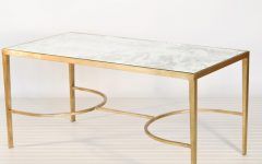 Glass Gold Coffee Table