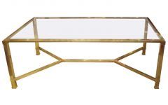 Glass and Brass Coffee Tables
