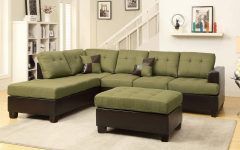 Green Sectional Sofa with Chaise