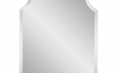 Crown Arch Frameless Beveled Wall Mirrors