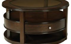 Round Coffee Tables with Drawers for Storage
