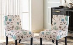 20 Inspirations Alush Accent Slipper Chairs (set of 2)