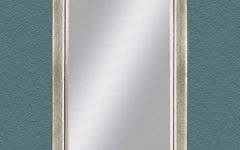 2024 Popular Glam Silver Leaf Beaded Wall Mirrors