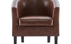 Ansar Faux Leather Barrel Chairs