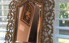 15 Collection of Antique Brass Wall Mirrors
