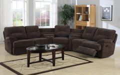 Curved Sectional Sofas with Recliner