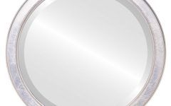 15 The Best Silver Leaf Round Wall Mirrors