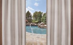 2024 Popular Delano Indoor/outdoor Grommet Top Curtain Panel Pairs