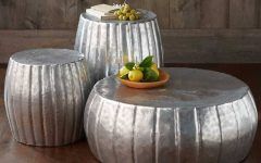 Silver Drum Coffee Tables