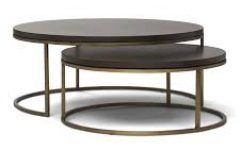 Contemporary Nesting Coffee Table Round
