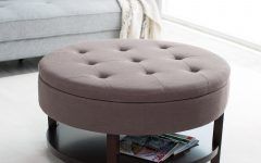 The 10 Best Collection of Large Round Ottoman Coffee Tables Living Room