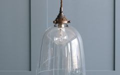 Bronze with Clear Glass Pendant Lights