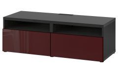 15 Collection of Red Gloss Tv Unit