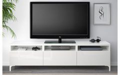 2024 Popular Gloss White Tv Unit with Drawers