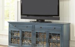 Rustic Grey Tv Stand Media Console Stands for Living Room Bedroom