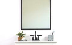 15 Best Collection of Black Wood Wall Mirrors