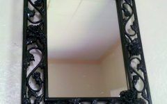2024 Popular Glossy Red Wall Mirrors