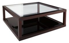 2024 Latest Black Wood and Glass Coffee Tables