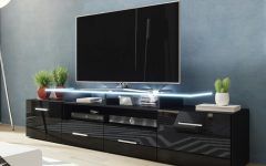 15 The Best Black Gloss Tv Cabinets