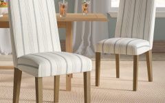 Bob Stripe Upholstered Dining Chairs (set of 2)