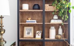 15 Ideas of Natural Black Bookcases