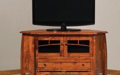 2024 Popular Solid Wood Corner Tv Stands