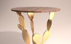 2024 Latest Cacti Brass Coffee Tables