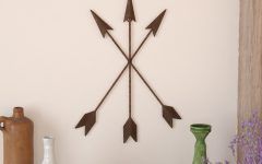 30 Best Collection of Brown Metal Tribal Arrow Wall Decor