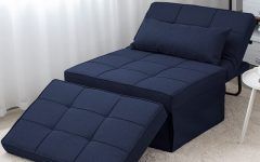 Blue Folding Bed Ottomans