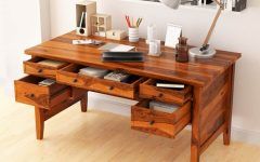 15 Collection of Weathered Oak Wood Writing Desks