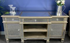 Claudia Gold Effect Wide Tv Stands
