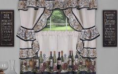 20 Ideas of Chateau Wines Cottage Kitchen Curtain Tier and Valance Sets