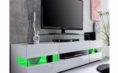 15 Ideas of Zimtown Tv Stands with High Gloss Led Lights