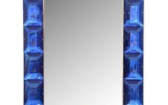 15 Collection of Subtle Blues Art Glass Wall Mirrors