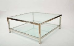 30 Collection of Chrome Glass Coffee Tables