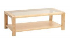 Glass and Oak Coffee Tables
