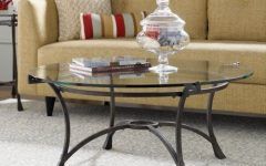 The 10 Best Collection of Round Glass Top Coffee Tables with Metal Base
