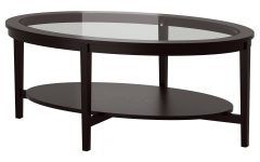 2024 Popular Black Oval Coffee Table