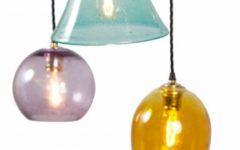 15 Collection of Coloured Glass Lights