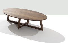 20 Collection of Oval Walnut Coffee Tables