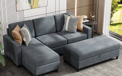 Top 15 of L-shape Couches with Reversible Chaises