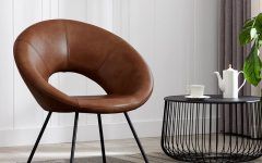 2024 Latest Coomer Faux Leather Barrel Chairs