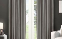 Copper Grove Fulgence Faux Silk Grommet Top Panel Curtains