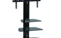 Cantilever Glass Tv Stand