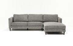 2024 Popular Cosmos Grey 2 Piece Sectionals with Laf Chaise