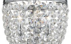 2024 Latest Polished Chrome Three-light Chandeliers with Clear Crystal