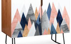 30 Inspirations Pink and Navy Peaks Credenzas